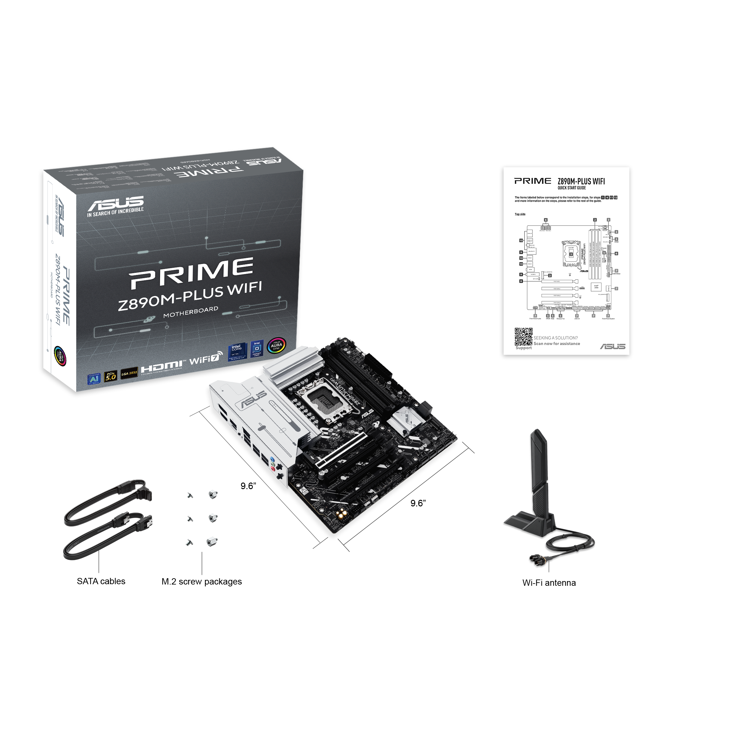 Материнская плата ASUS PRIME Z890M-PLUS WIFI (90MB1J80-M0EAY0)