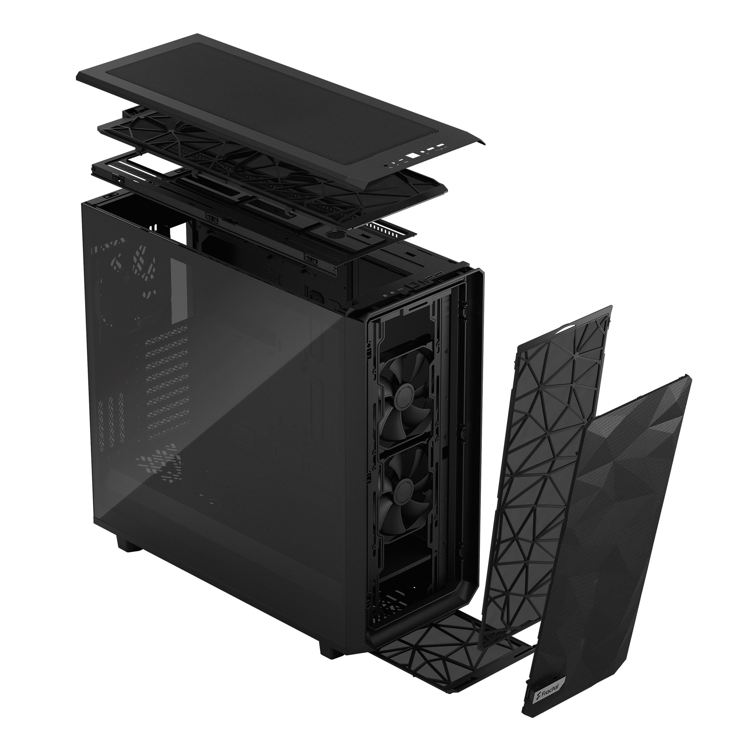 Корпус ПК без блока питания Fractal Design Case Meshify 2 XL Black, Light Tempered Glass