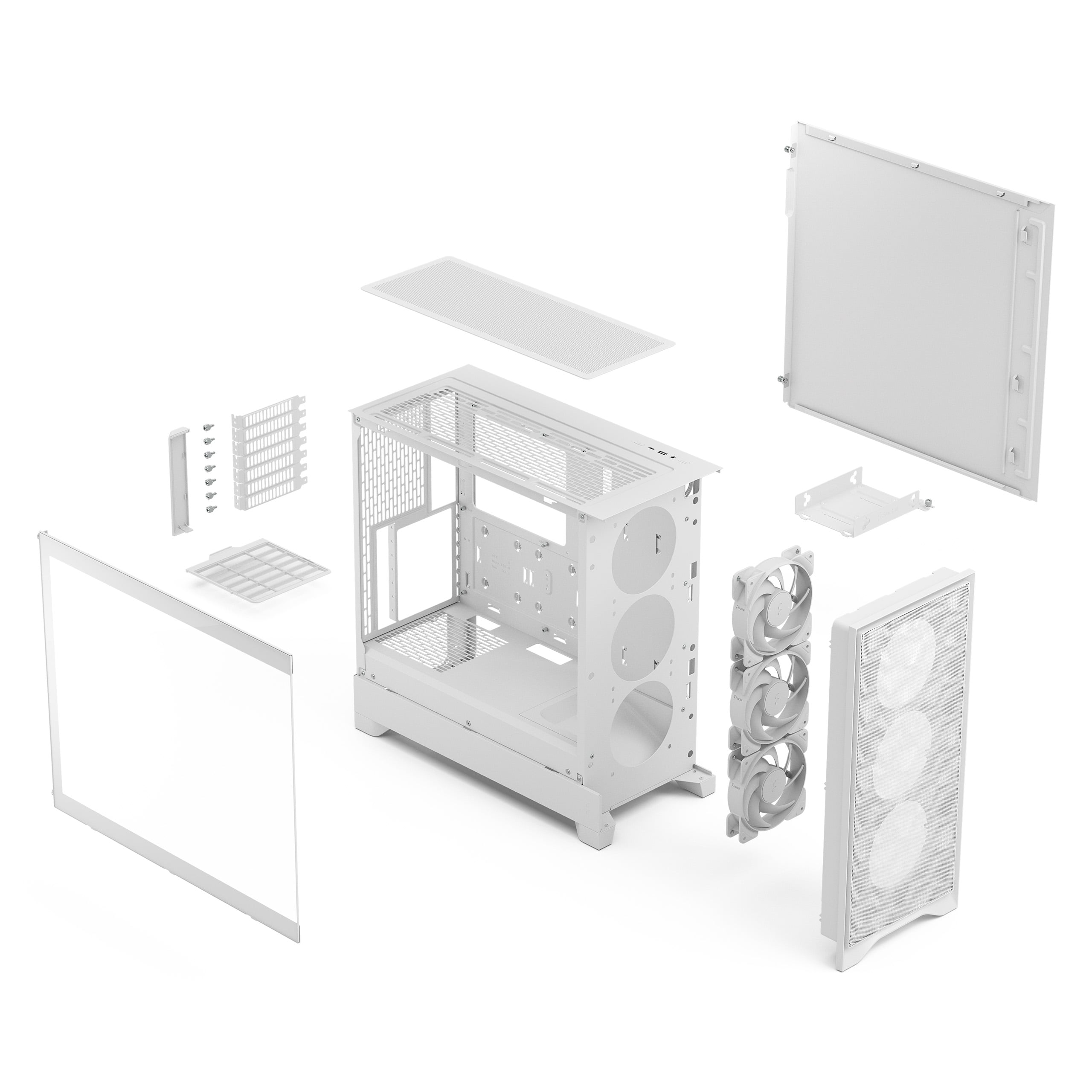 Корпус ПК без блока питания Fractal Design Pop 2 Air TG RGB White