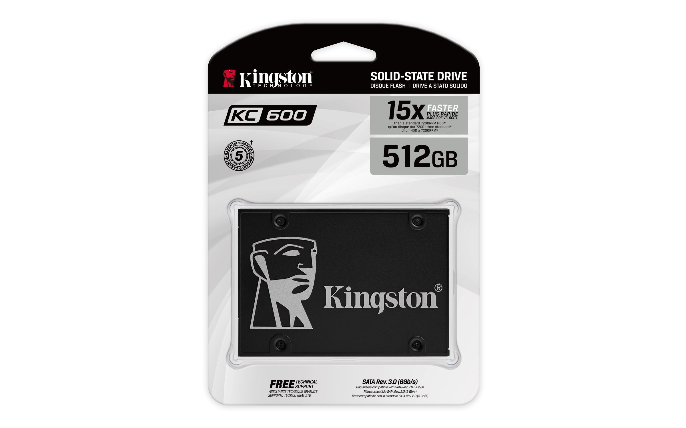 Твердотельный накопитель Kingston KC600 SKC600/512G