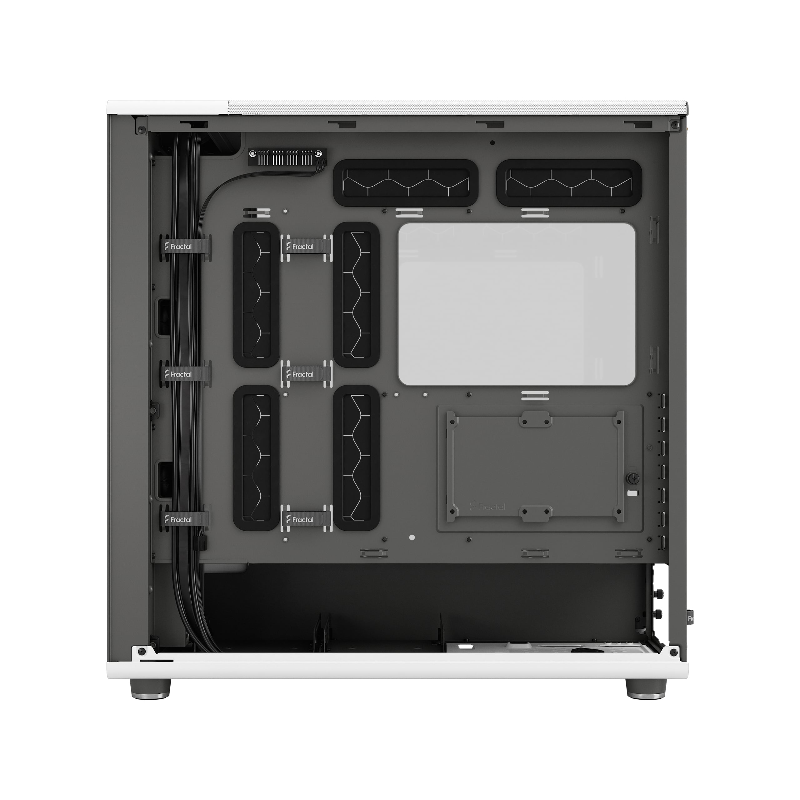 Корпус ПК без блока питания Fractal Design North XL RC Chalk TG Clear White