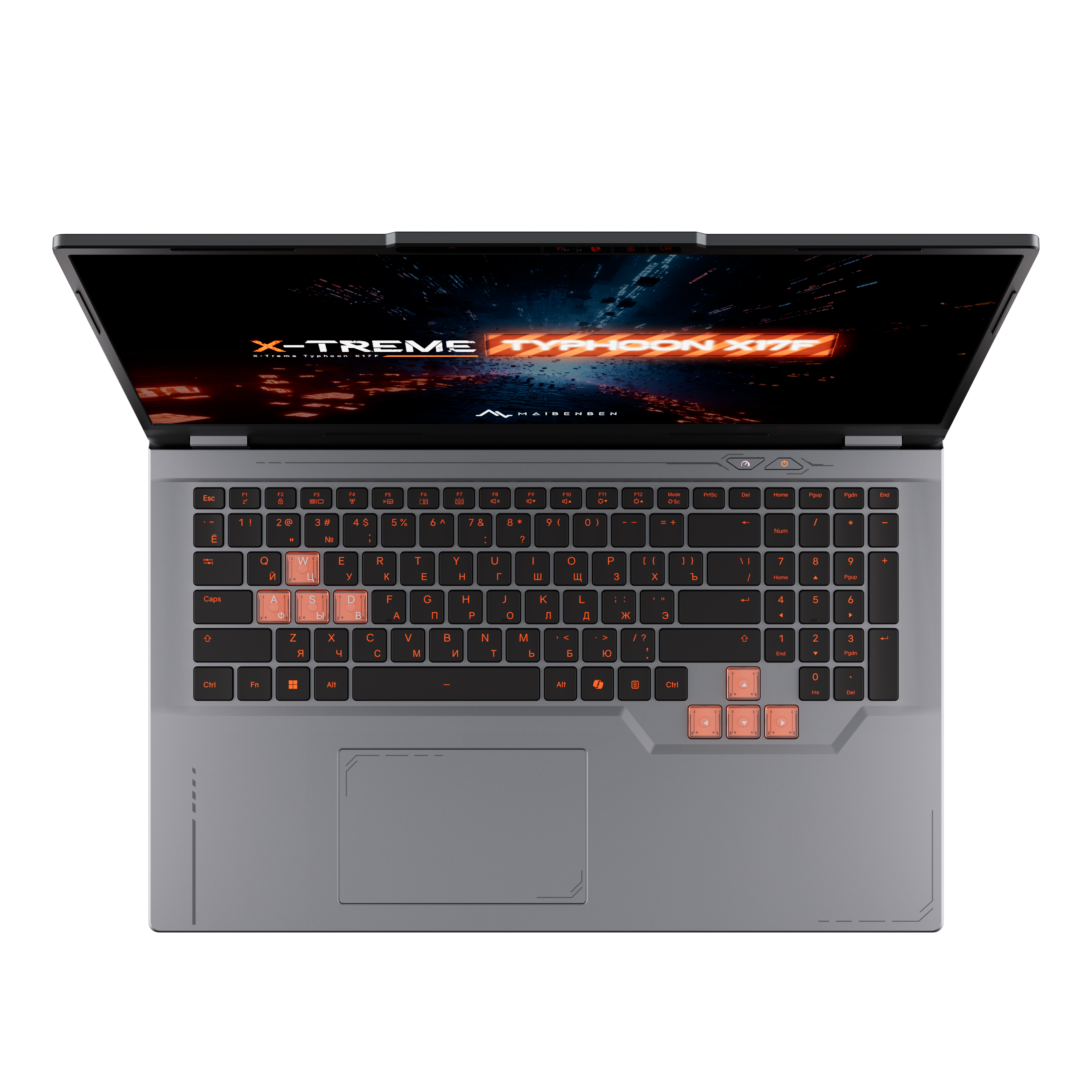 Ноутбук Maibenben Typhoon X17F-R98956 (X17F-R989560G34LG4E10)